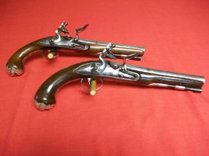 F & I War English Officers Pistols