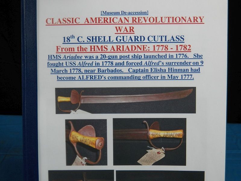 American Revolutionary War Cutlass