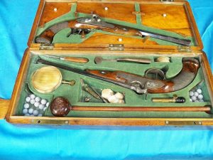 Cased Austrian Dueling Pistols