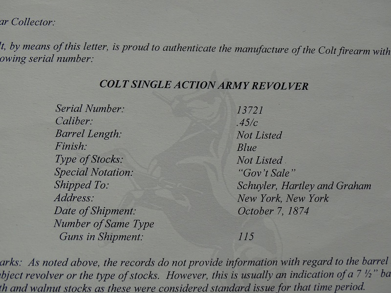 73 Colt S/A serial #13721- U.S.