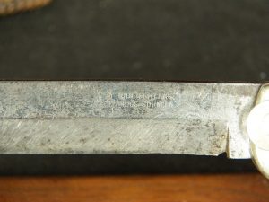 Civil War Era Folding Bowie Knife w/Scabbard