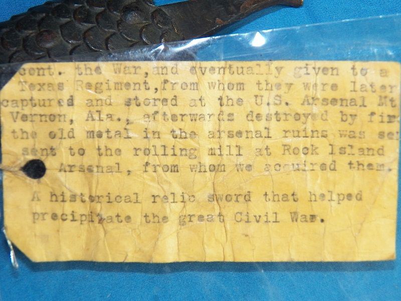 Ames Artillery sword- John Brown's Raid
