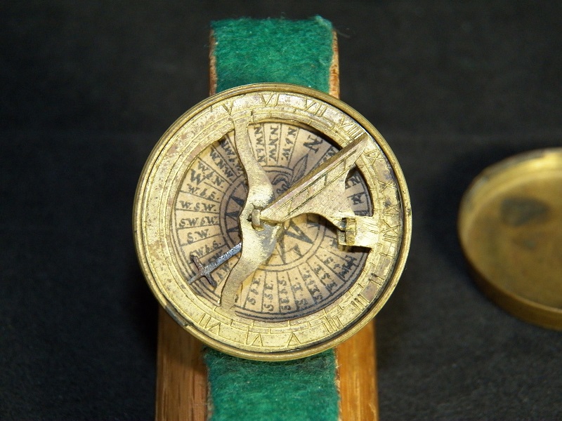 French & Indian War Pocket Folding Sundial/Compass
