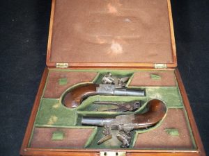 Cased European F/L Pistols