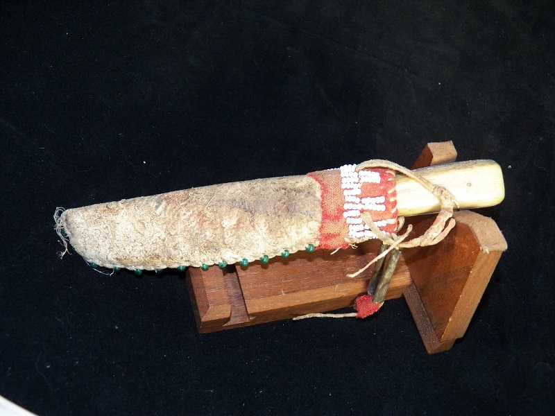 Indian Patch knife w/ Muledeer Sheath