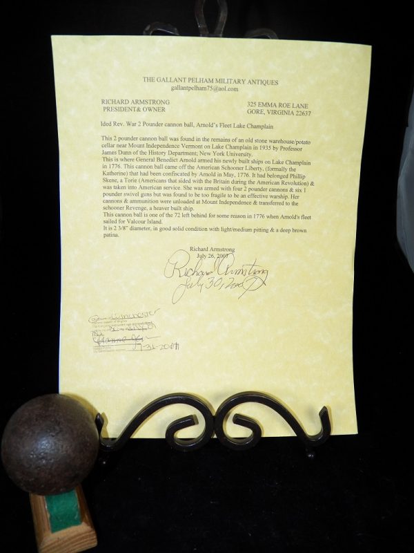 Rev.War 2lbs. Cannonball