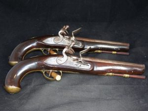 Pr. Early 19th Century Belgian F/L Pistols